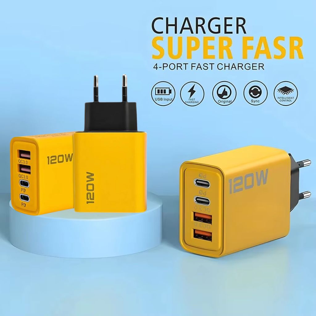 Chargeur Rapide USB Type-C 120W  – شاحن سريع  بقدرة 120 واط