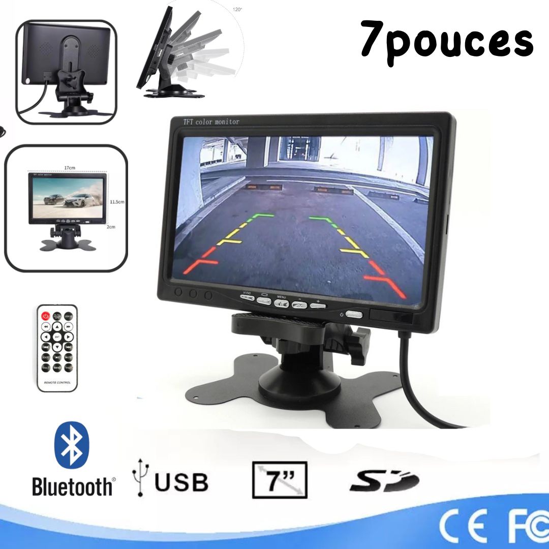 شاشة عرض تعمل باللمس للسيارة 7 بوصة TFT LCD