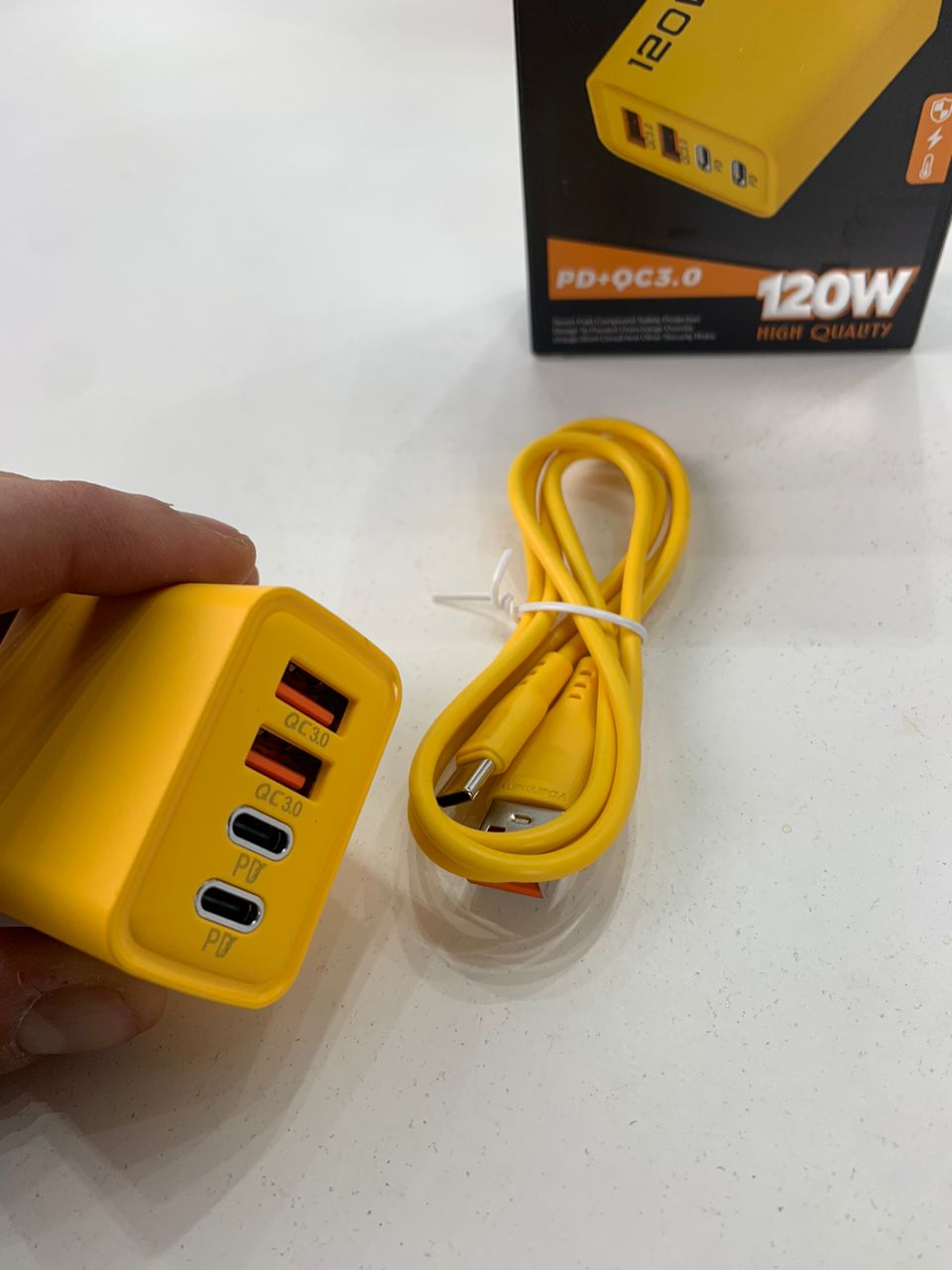 Chargeur Rapide USB Type-C 120W  – شاحن سريع  بقدرة 120 واط