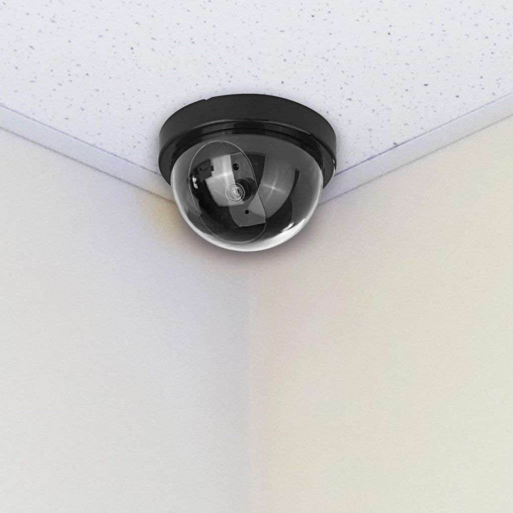 Caméra Factice de Surveillance Dôme avec LED Clignotante – كاميرا مراقبة وهمية مع ضوء