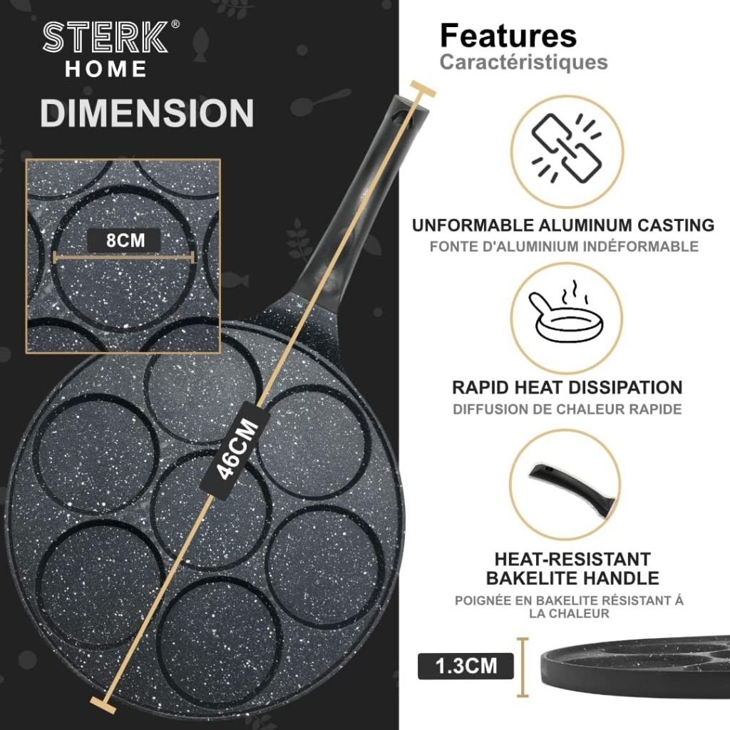 7-Mold Non-Stick Pan