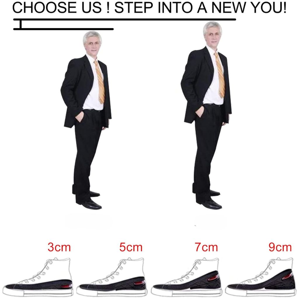 Unisex 4-layer adjustable height increase insoles