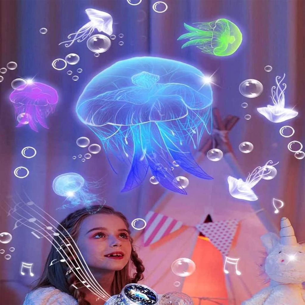 جهاز عرض ضوء ليلي بتصميم سماء النجوم للأطفال 2 في 1
