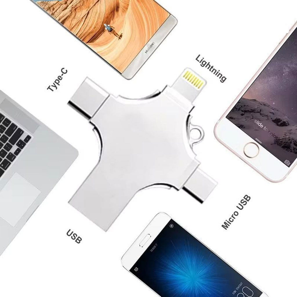 فلاش ميموري i-Flash سعة 256 جيجابايت 4 في 1
