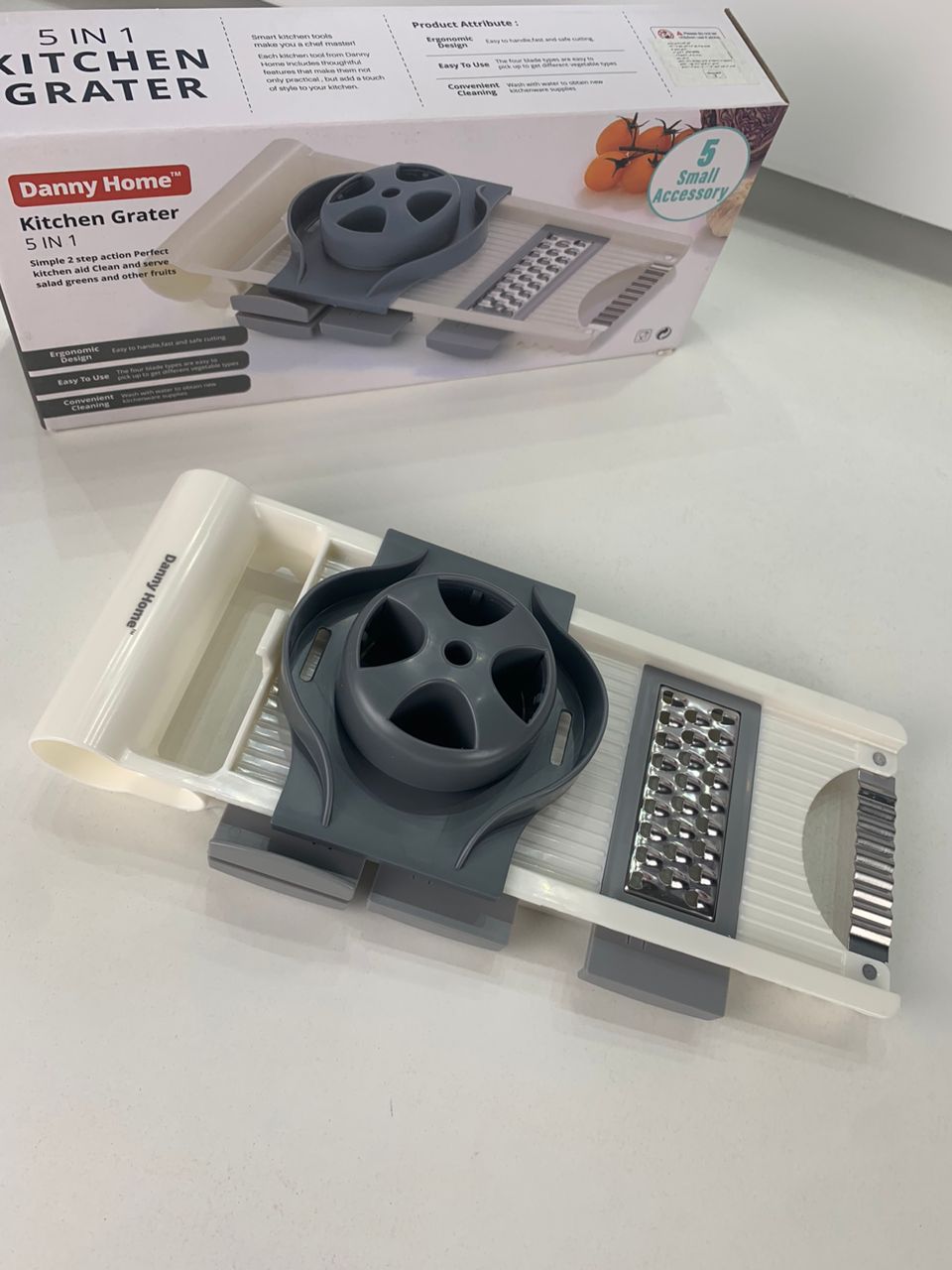 Trancheuse de Légumes Multifonction 5en1 – قطاعة خضروات متعددة الوظائف