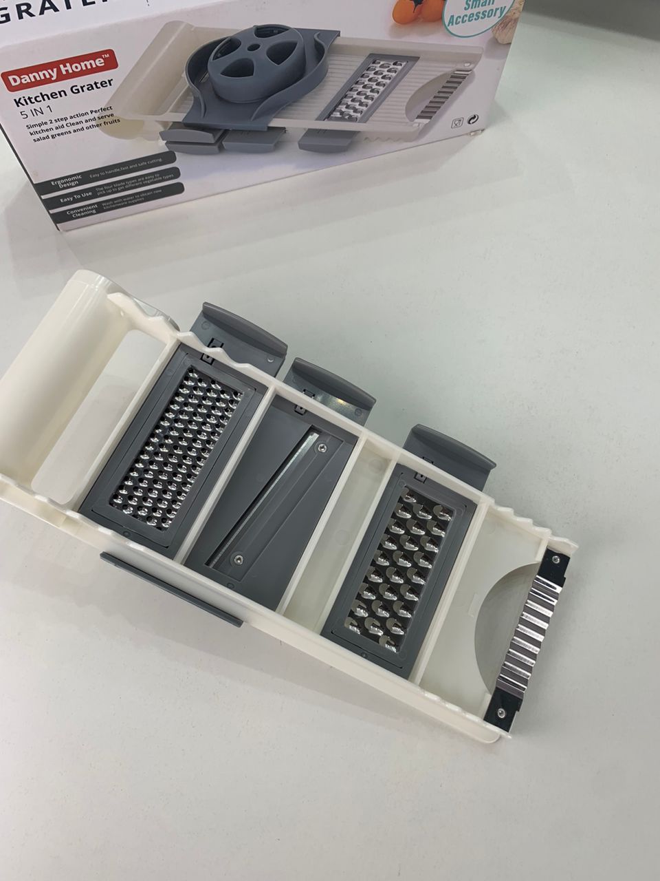 Trancheuse de Légumes Multifonction 5en1 – قطاعة خضروات متعددة الوظائف