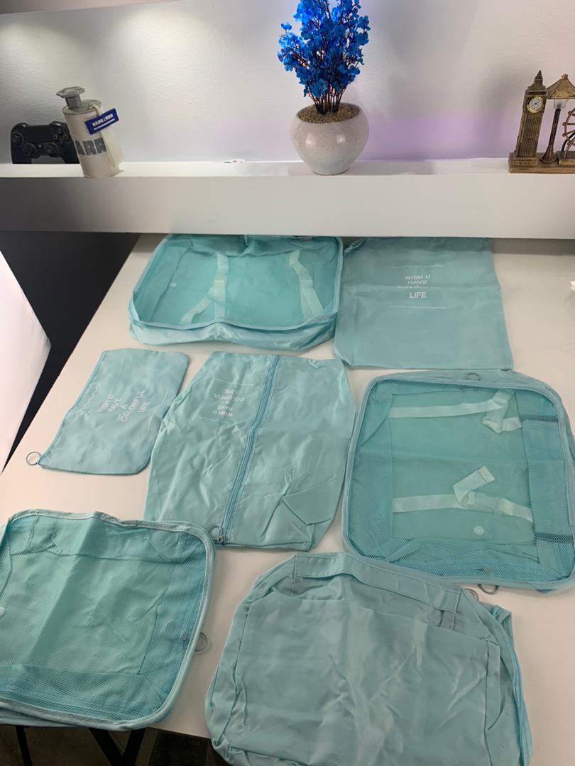 Set of 7 packing organizers