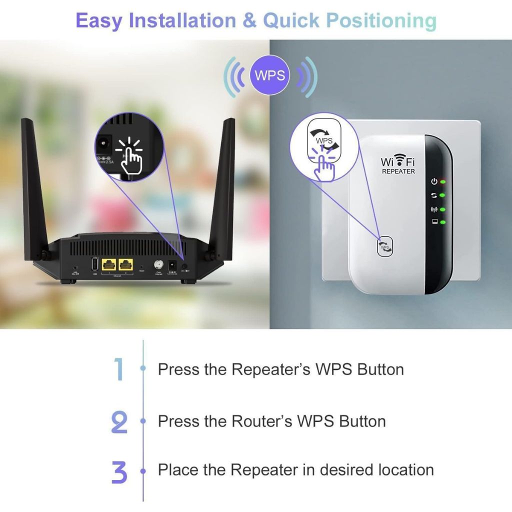 Amplificateur de Signal WiFi 300 Mbps – مقوي إشارة الواي فاي