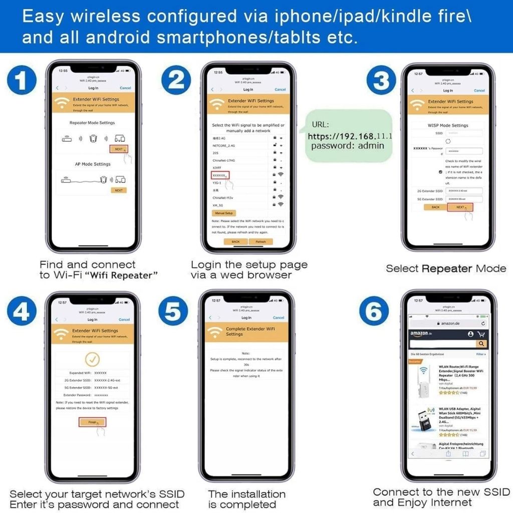 Amplificateur de Signal WiFi 300 Mbps – مقوي إشارة الواي فاي