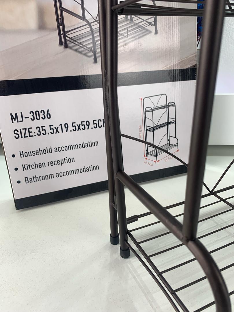 Étagère de Rangement à 3 Niveaux 59x19x35cm – وحدة رفوف تخزين بثلاث طبقات