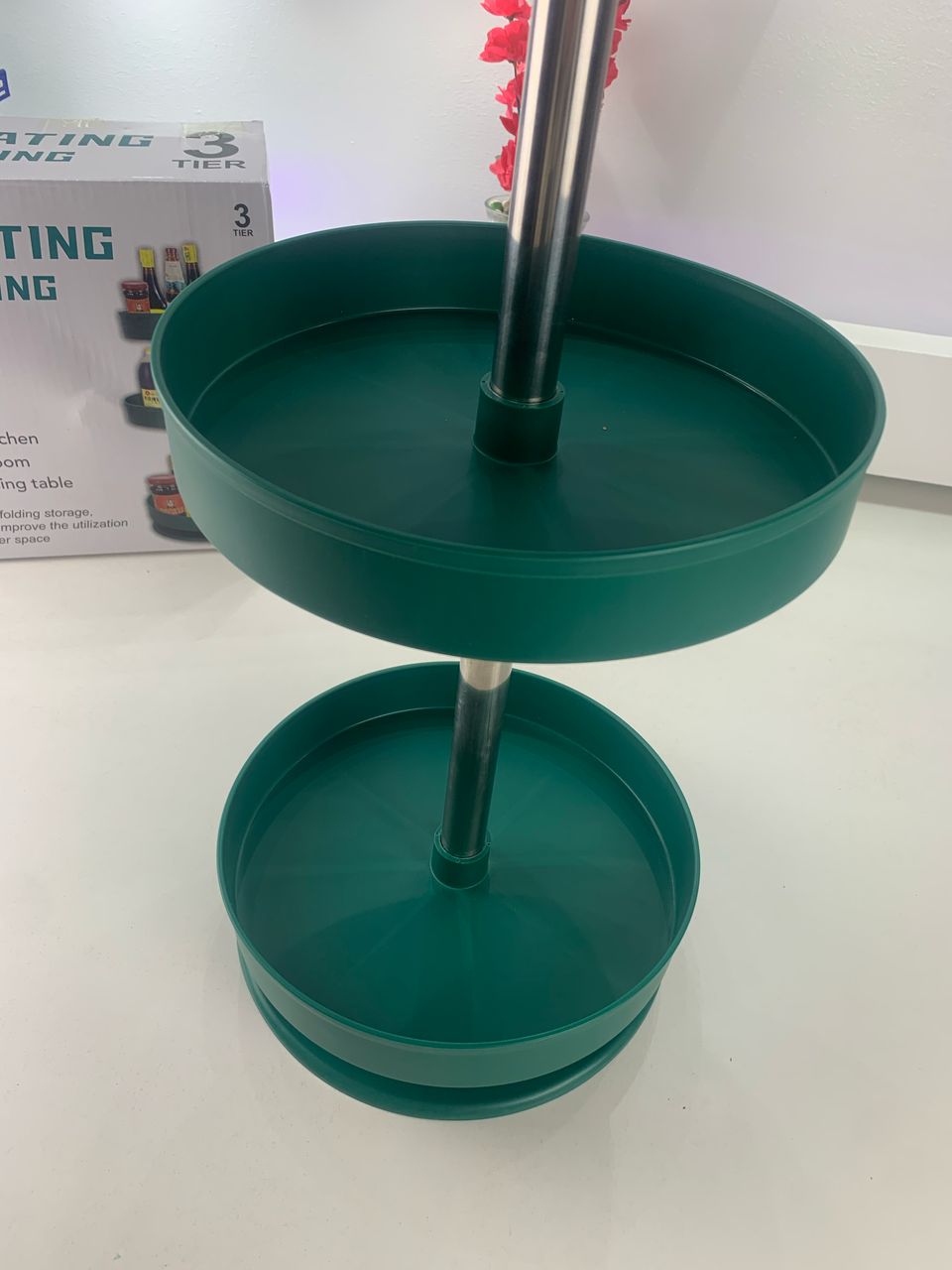 Étagère de Rangement à 3 Niveaux avec Rotation – وحدة رفوف تخزين بثلاث طبقات