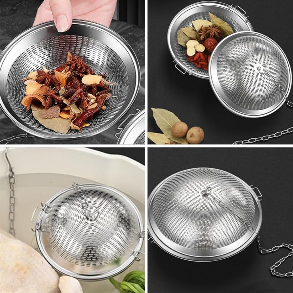 Passoire à Épices et Infuseur de Thé en Acier Inoxydable – مصفاة التوابل ومصفاة الشاي من الفولاذ المقاوم للصدأ