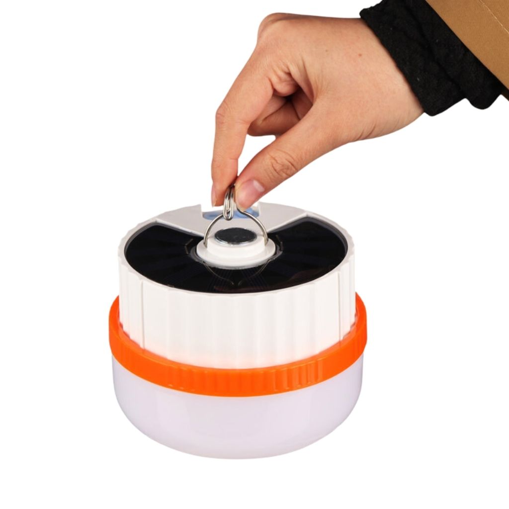 Rechargeable solar hanging lamp