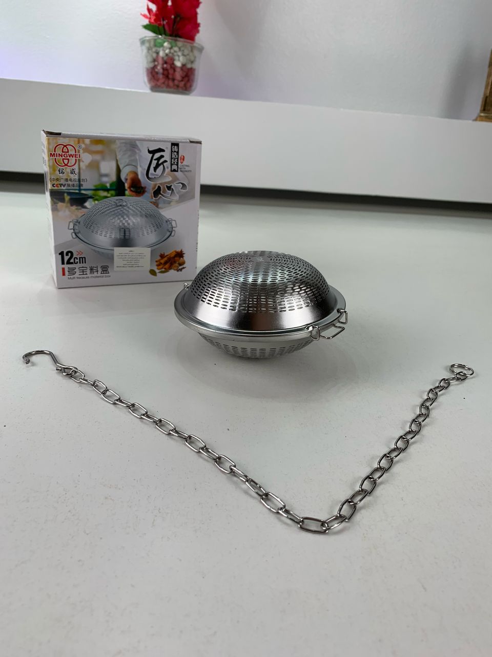 Passoire à Épices et Infuseur de Thé en Acier Inoxydable – مصفاة التوابل ومصفاة الشاي من الفولاذ المقاوم للصدأ