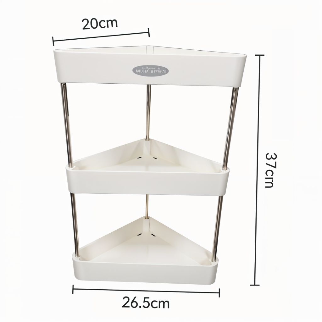 Étagère d'Angle de Rangement Multifonctionnelle 3 Tier – رف زاوية للتخزين متعدد الوظائف