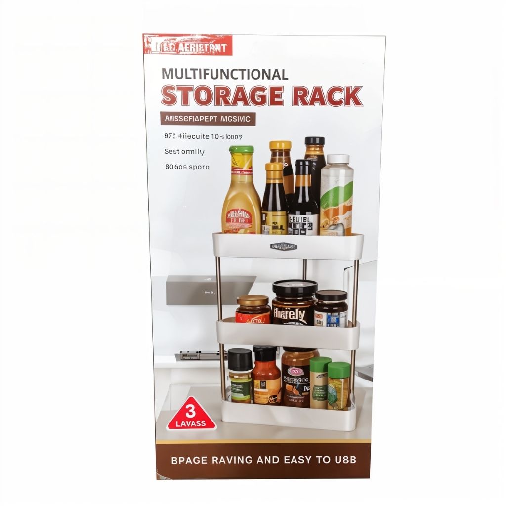 Étagère d'Angle de Rangement Multifonctionnelle 3 Tier – رف زاوية للتخزين متعدد الوظائف