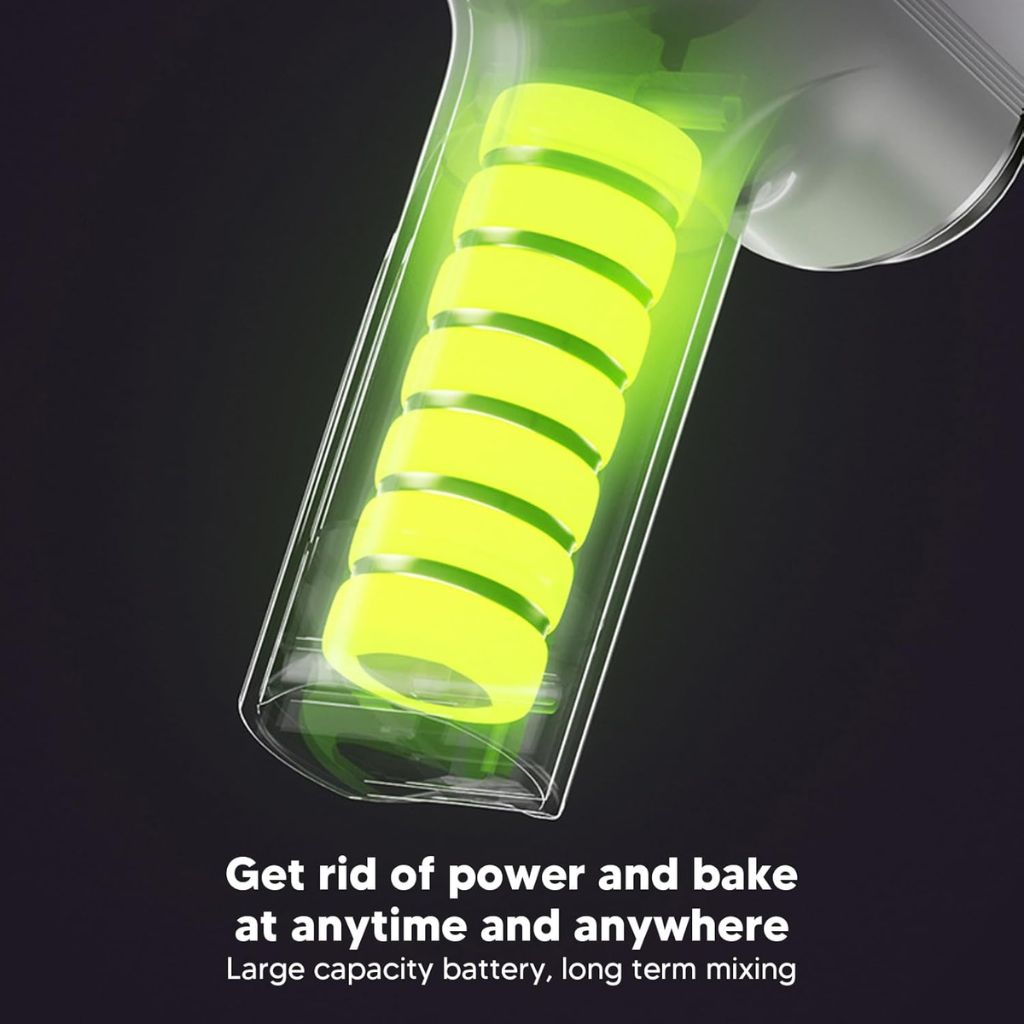 Mixeur Électrique Sans Fil Portable 3 Vitesses – خلاط يدوي كهربائي لاسلكي