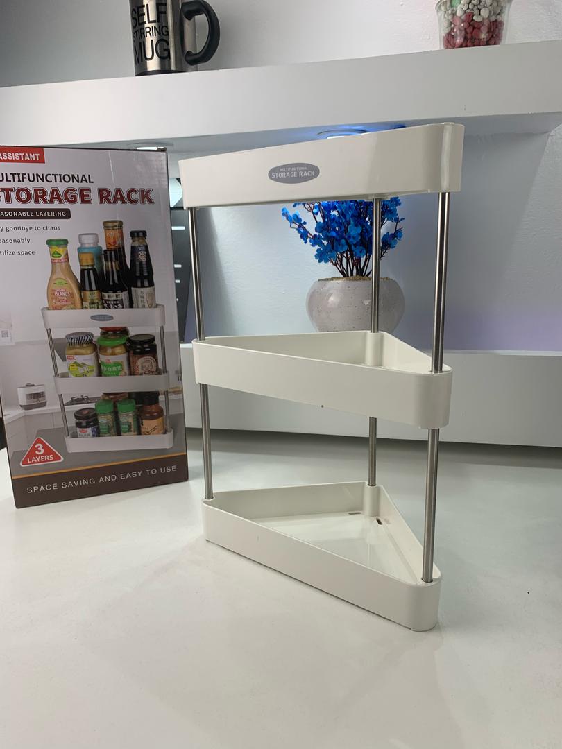 Étagère d'Angle de Rangement Multifonctionnelle 3 Tier – رف زاوية للتخزين متعدد الوظائف