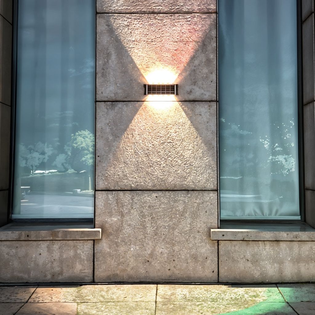Projecteur solaire extérieur étanche IP65 pour jardin et terrasse