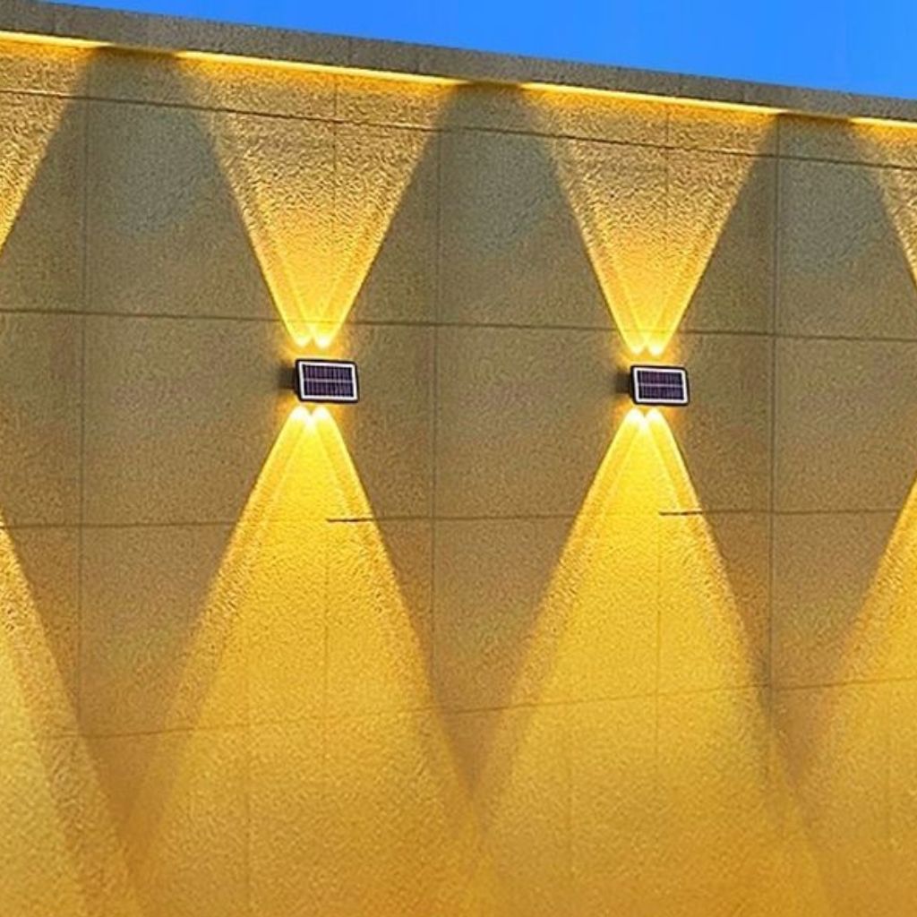 2-Pack IP65 Waterproof Solar Flood Lights for Garden and Patio
