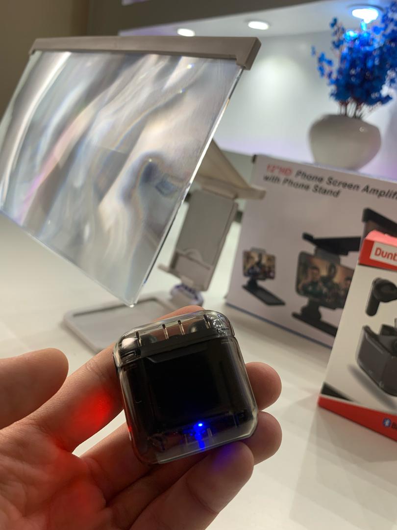 Écouteurs sans fil bluetooth DUNTH DU-T151 + Amplificateur d’écran 3D 12 pouces