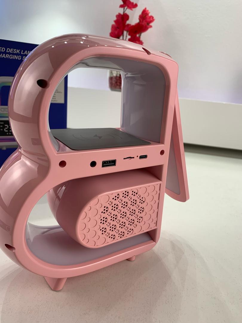 Haut Parleur et Lampe de Charge Sans Fil Multifonction 3en1 – مصباح وشاحن لاسلكي