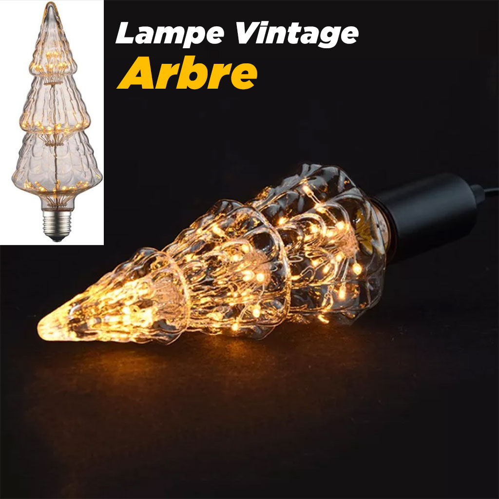 مصباح إديسون LED بقاعدة E27 بتصميم شجرة