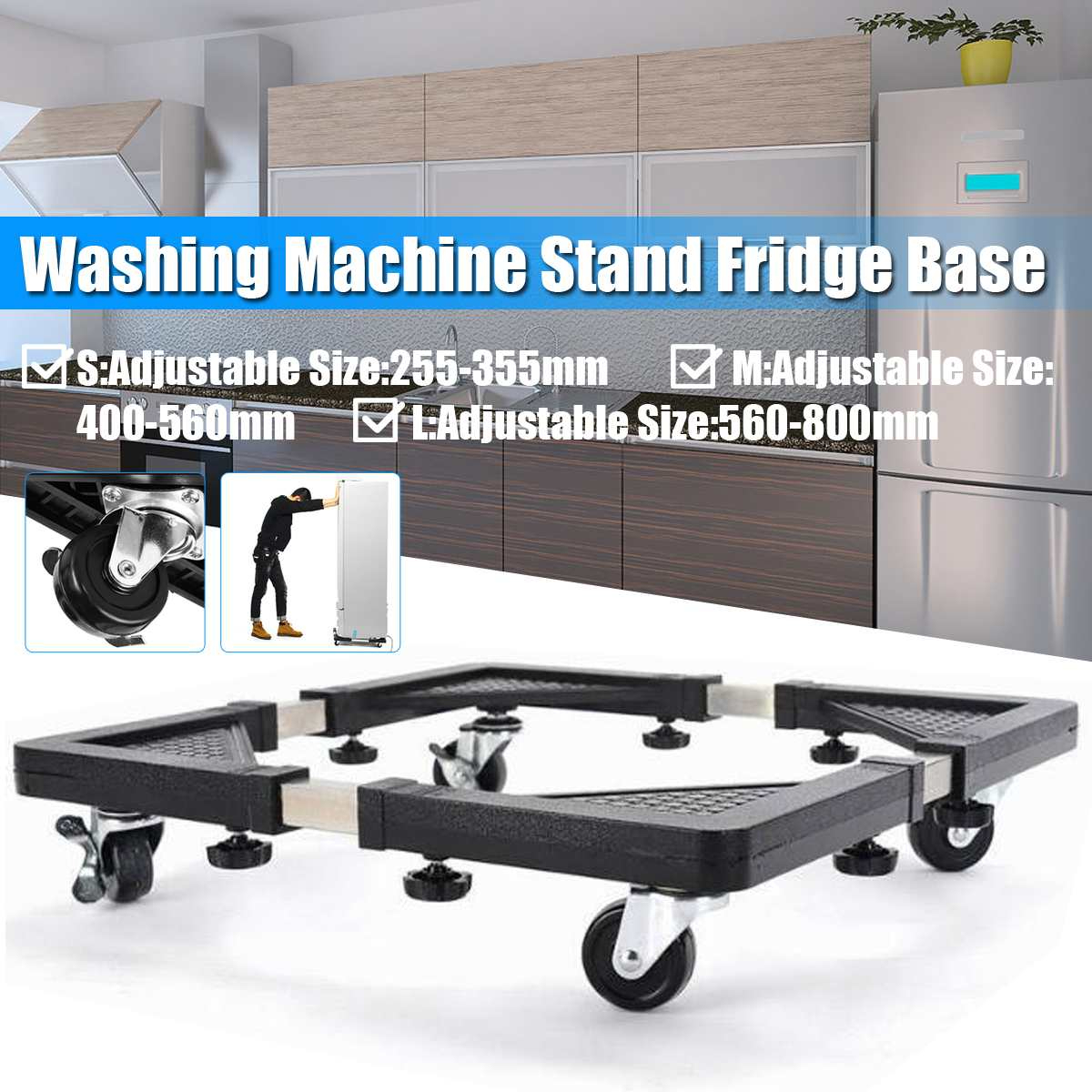 Adjustable stainless steel rolling stand