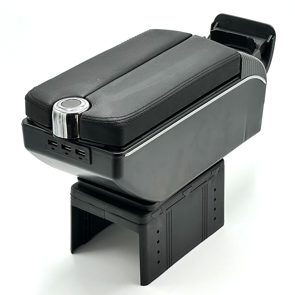Universal car armrest with 7 USB ports and cup holder