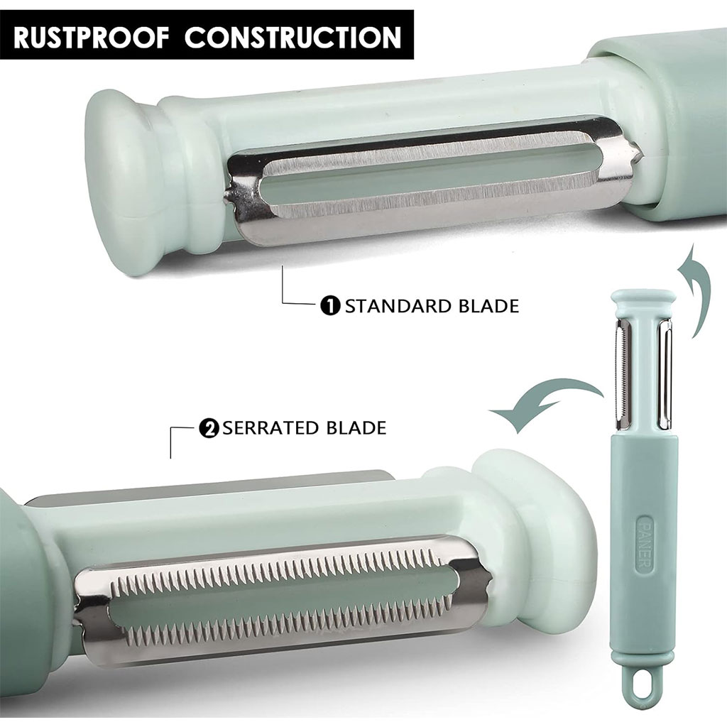 Éplucheur à légumes 3 en 1 avec Aiguiseur Couteaux – أداة تقشير الخضر مع مسن سكاكين
