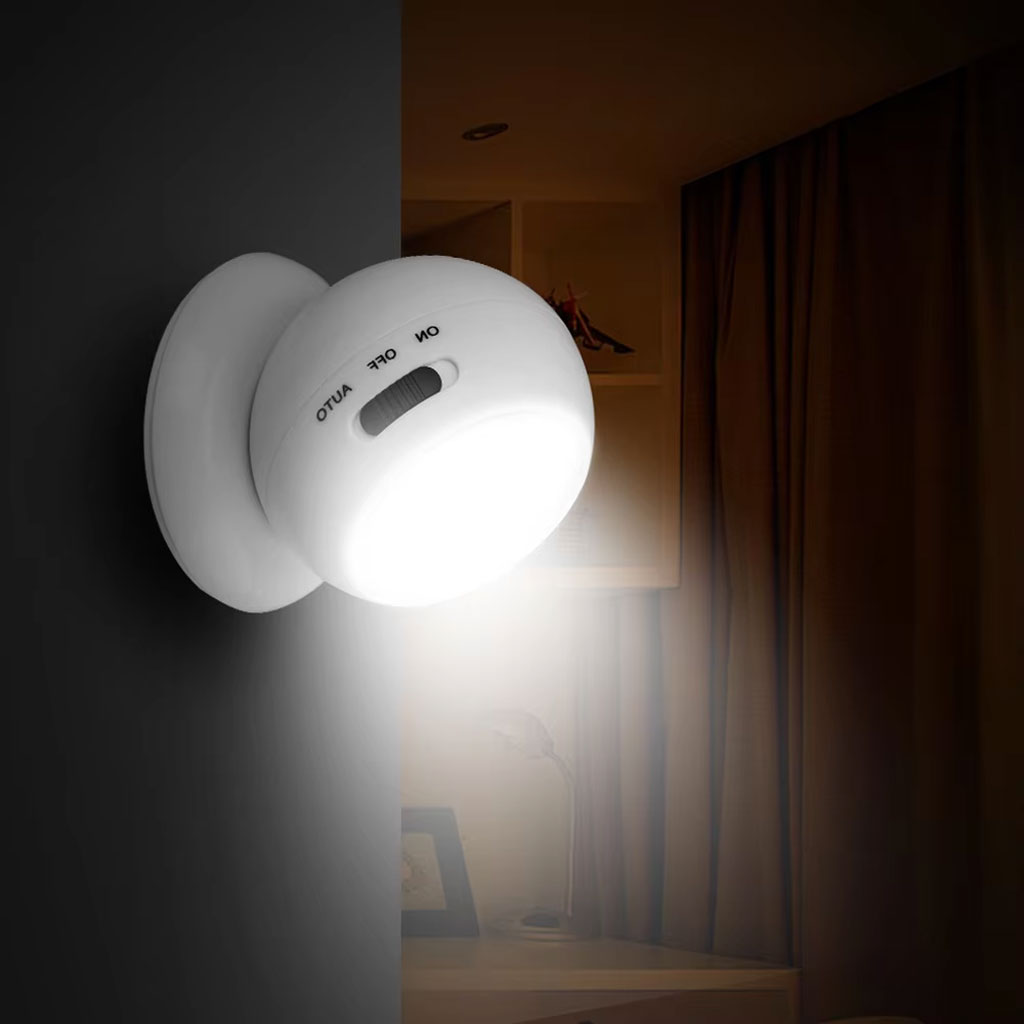 Pack of 2 portable 360° motion sensor COB lamps