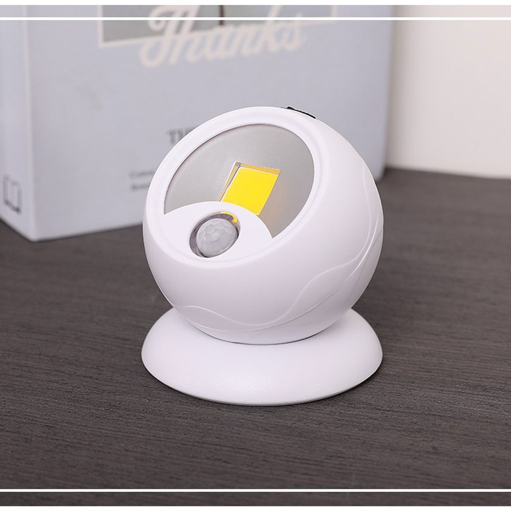 Pack of 2 portable 360° motion sensor COB lamps