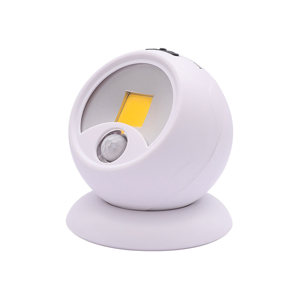 Pack of 2 portable 360° motion sensor COB lamps
