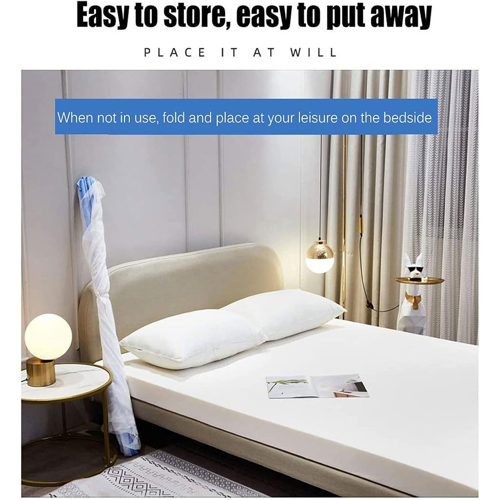 Foldable mosquito net for double bed