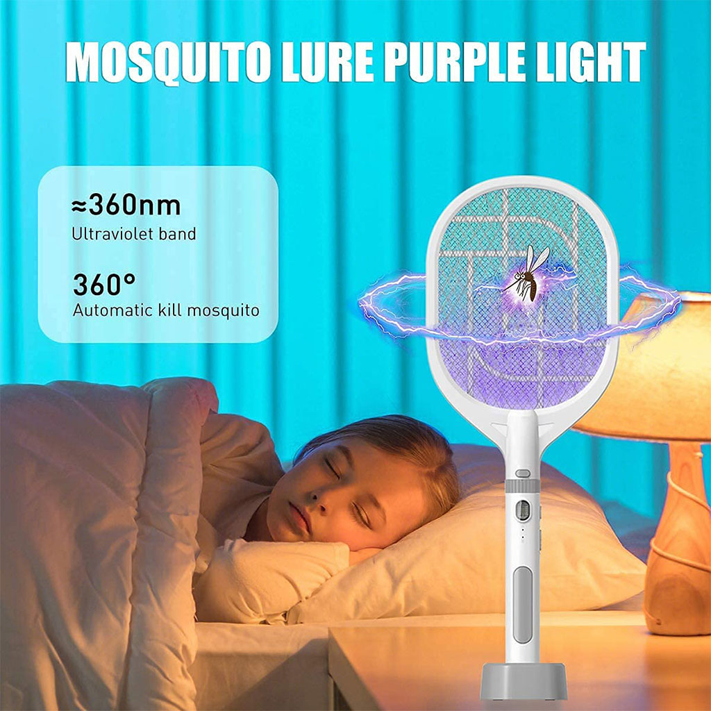 2-in-1 Electric Fly Swatter USB Rechargeable LTD638