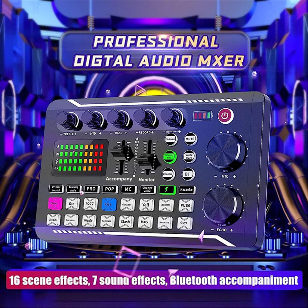 Pack Microphone MC-88 avec Carte Son en Direct – ميكروفون تسجيل إحترافي