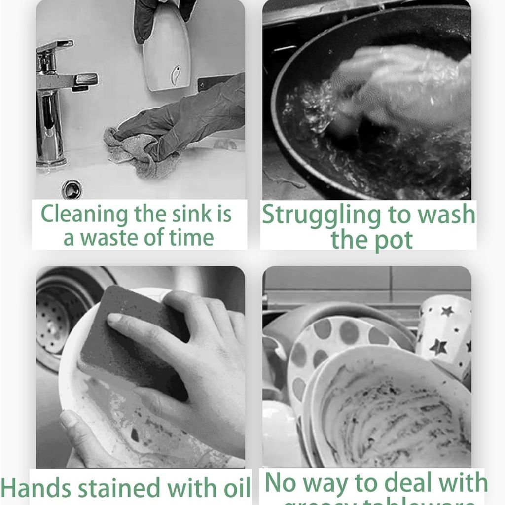 Brosse de Nettoyage Rotative Très Utile pour Cuisine avec 2 Brosse – فرشاة تنظيف للمطبخ