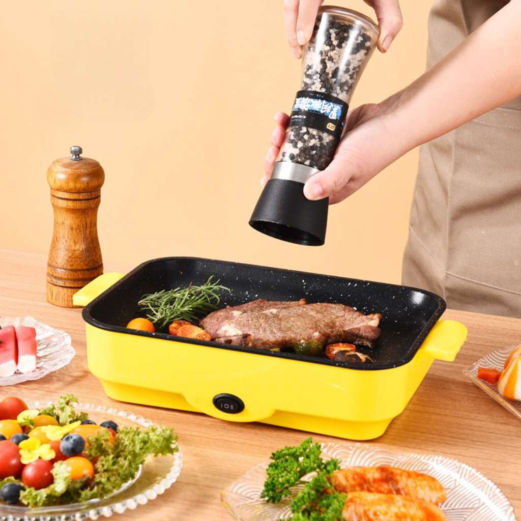 Gril Électrique et Barbecue Antiadhésif 30cm – شواية كهربائية مضادة للالتصاق