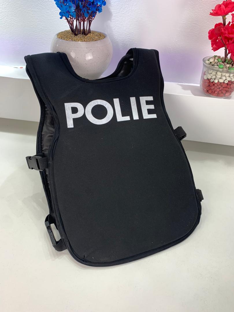 Kids police vest with accessories