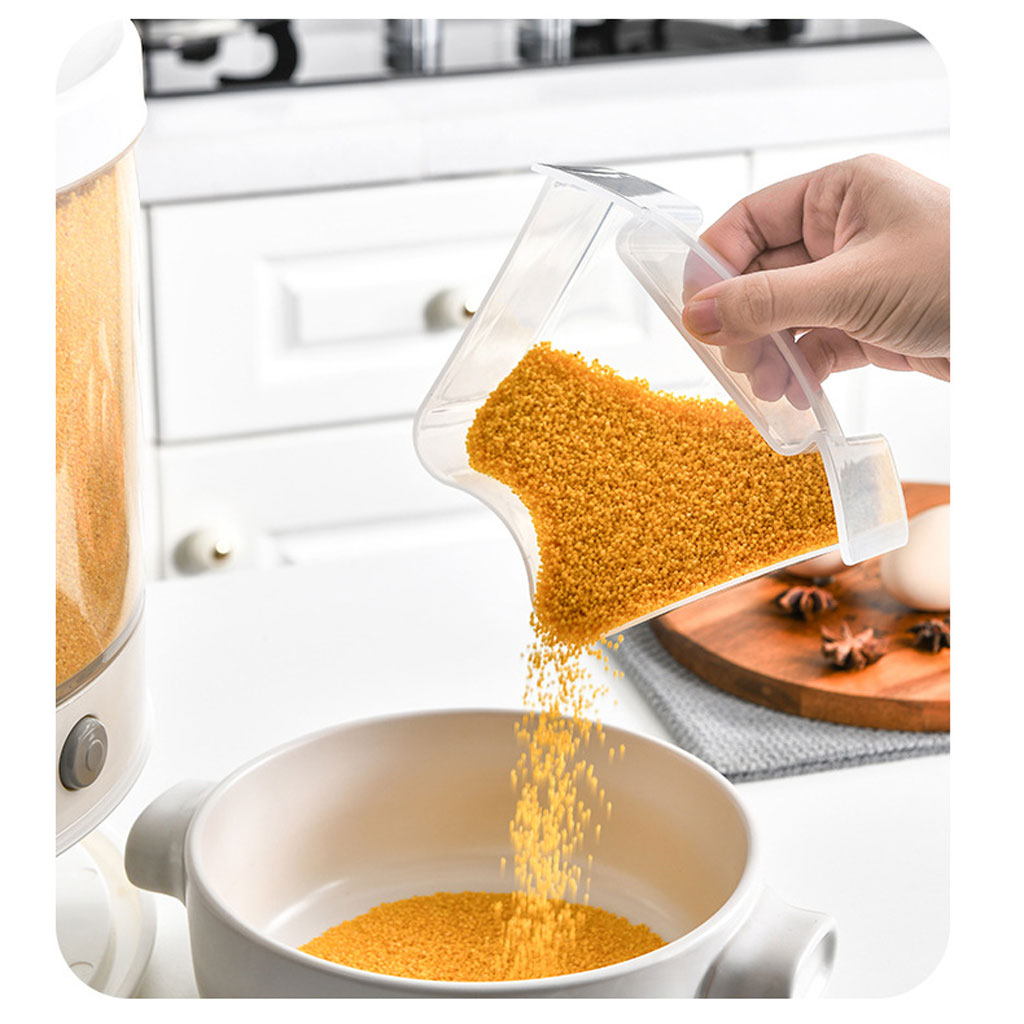 Distributeur de nourriture e récipient de stockage de céréales rotatif – حامل حبوب قابل للدوران