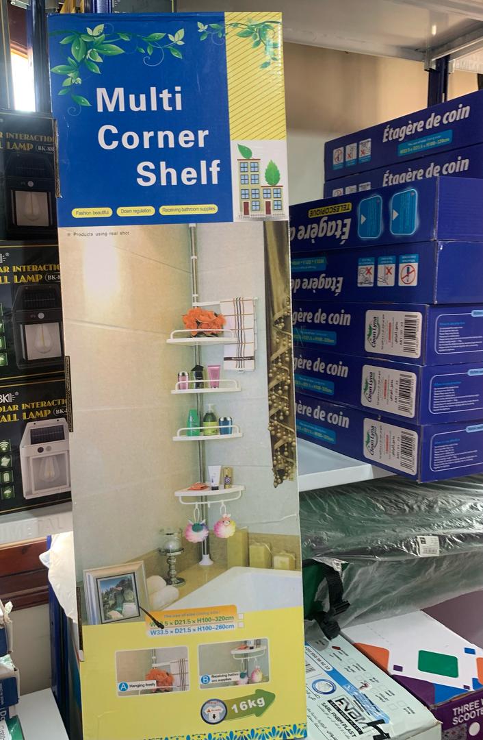 Adjustable 4-Tier Corner Shower Shelf 320 cm