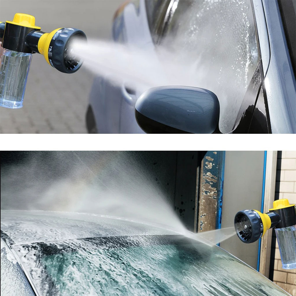 High pressure foam spray gun with 8 functions