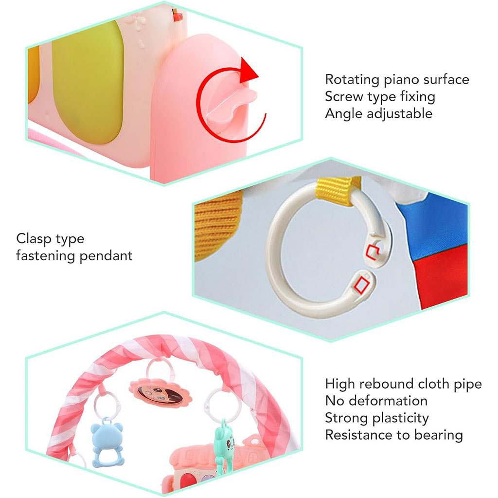 Tapis d'éveil pour bébé avec piano