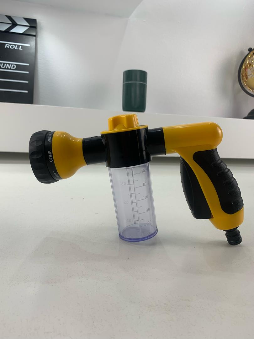 High pressure foam spray gun with 8 functions