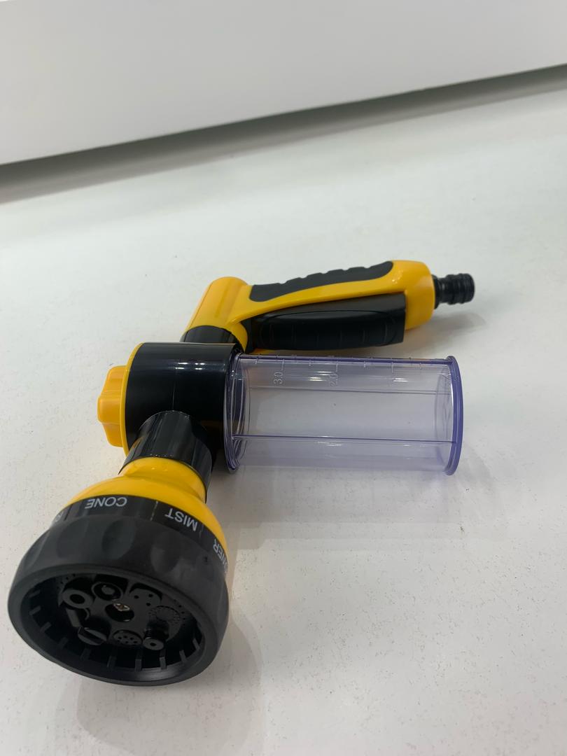 High pressure foam spray gun with 8 functions