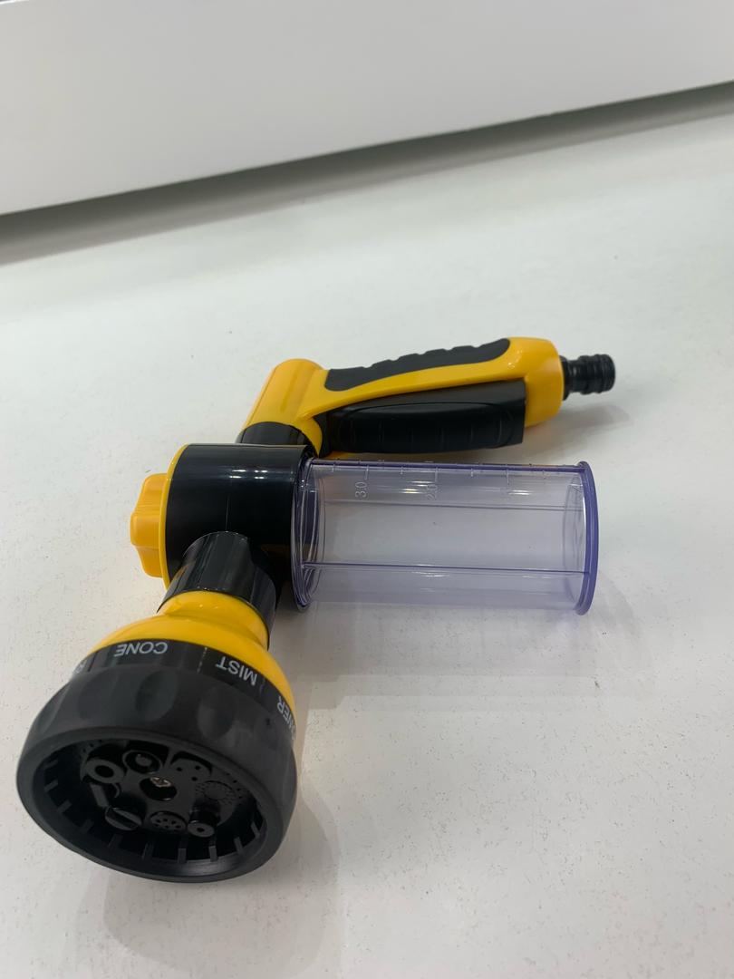 High pressure foam spray gun with 8 functions
