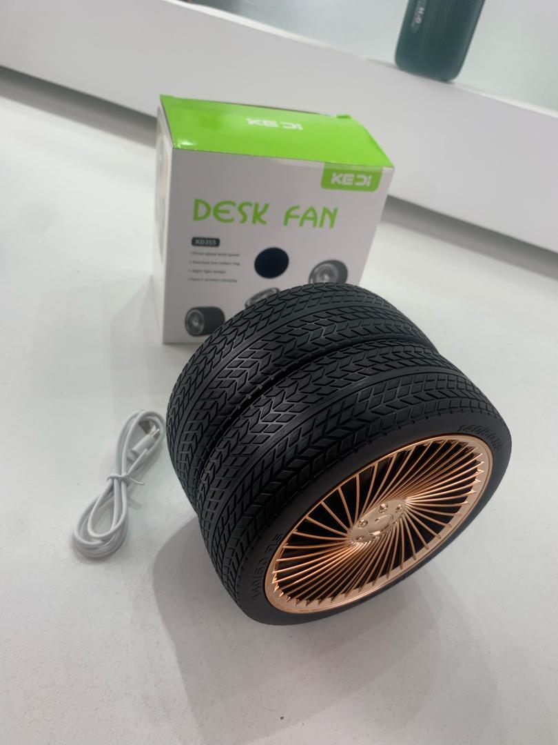 Portable foldable wheel-shaped fan, 3 speeds, silent
