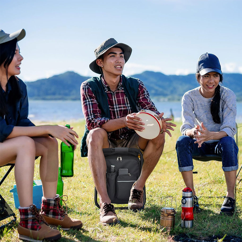 3-in-1 Insulated Backpack with Camping Chair