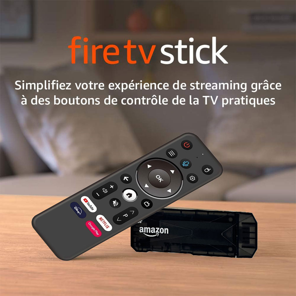Fire TV Stick Avec télécommande vocale Alexa – مشغل تلفاز أندرويد