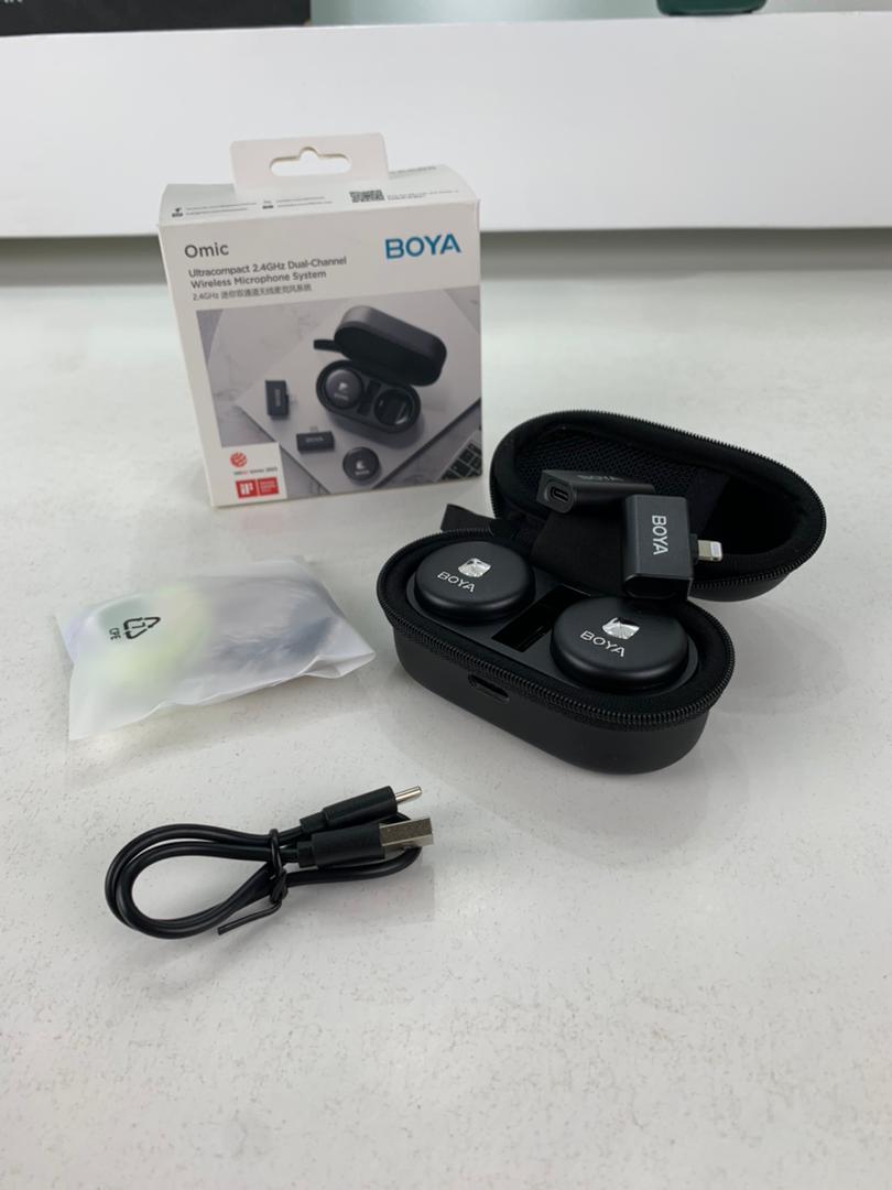 Microphone Cravate Sans Fil BOYA Omic-U IPhone Type C – ميكروفون بويا أصلي